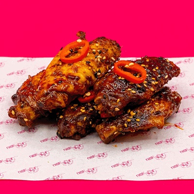 Korean BBQ Chicken Wings (5)